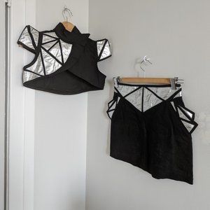 Lip Service Broken Mirror two piece outfit